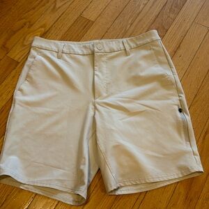 Tan khaki golf shorts, quick dry